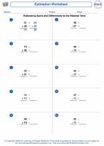 estimation mathematics worksheets and study guides sixth grade