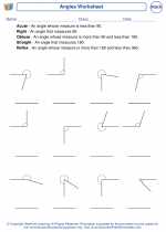 Mathematics - Fifth Grade - Worksheet: Angles