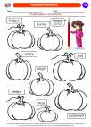 Social Studies - Kindergarten - Worksheet: Halloween emotions