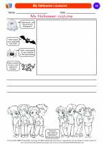 Social Studies - Kindergarten - Worksheet: My Halloween costume