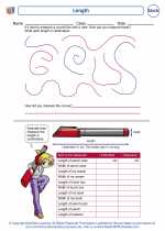 Mathematics - Second Grade - Worksheet: Length