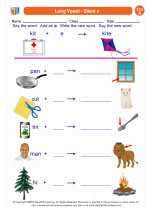 long vowel silent e 1st grade ela worksheets and answer key