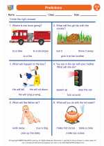 English Language Arts - First Grade - Worksheet: Predictions