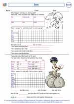 Mathematics - Third Grade - Worksheet: Date