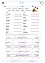 Mathematics - Second Grade - Worksheet: Chance