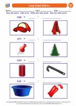 English Language Arts - Second Grade - Worksheet: Long Vowel Silent e