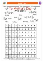 Social Studies - Fourth Grade - Worksheet: Mother`s Day