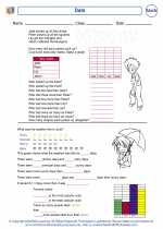 Mathematics - Third Grade - Worksheet: Date