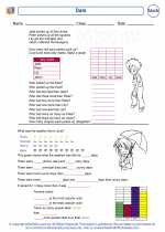 Mathematics - Third Grade - Worksheet: Date