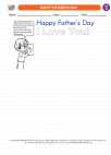 Social Studies - First Grade - Worksheet: HAPPY FATHER'S DAY