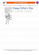 Social Studies - First Grade - Worksheet: HAPPY FATHER'S DAY