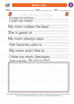 Social Studies - First Grade - Worksheet: Mother`s Day