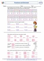 Fractions. Second Grade Math Worksheets and Answer Keys, Study Guides
