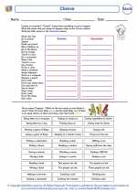 Mathematics - Third Grade - Worksheet: Chance