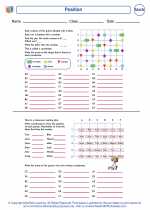 Mathematics - Second Grade - Worksheet: Position