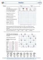 Mathematics - Second Grade - Worksheet: Position