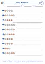 Mathematics - Kindergarten - Worksheet: Money