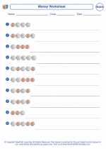 Mathematics - Kindergarten - Worksheet: Money