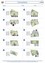 counting money third grade math worksheets study guides