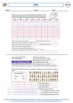 Mathematics - Second Grade - Worksheet: Data