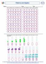 Mathematics - Third Grade - Worksheet: Patterns and Algebra