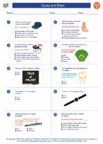 English Language Arts - Sixth Grade - Worksheet: Cause and Effect