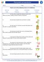 plant growth and reproduction 4th grade science worksheets and answer keys study guides and vocabulary sets