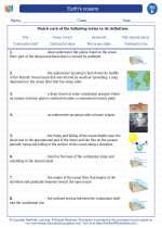 Earth's oceans. 5th Grade Science Worksheets and Answer ...