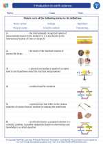 Science - Sixth Grade - Vocabulary: Introduction to earth science