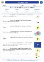 Science - Eighth Grade - Vocabulary: Properties of atoms