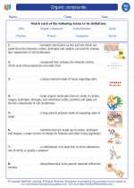 Science - Eighth Grade - Vocabulary: Organic compounds