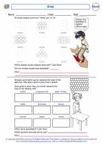 Mathematics - First Grade - Worksheet: Area