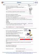 Mathematics - Third Grade - Worksheet: Chance