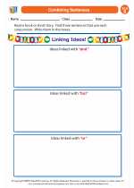English Language Arts - Second Grade - Worksheet: Combining Sentences