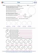 Mathematics - Fourth Grade - Worksheet: Time