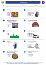 Social Studies - Sixth Grade - Worksheet: Urbanization