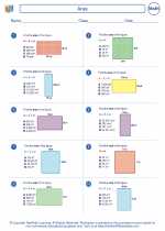 Mathematics - Fifth Grade - Worksheet: Area