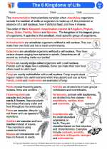 Science - Fifth Grade - Activity Lesson: Kingdoms