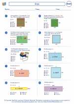 Mathematics - Fifth Grade - Worksheet: Area