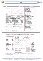 Mathematics - Third Grade - Worksheet: Time