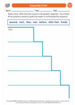 English Language Arts - Third Grade - Worksheet: Sequential Order