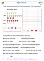 Mathematics - Fourth Grade - Worksheet: Represent Data