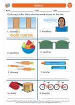English Language Arts - Third Grade - Worksheet: Suffixes