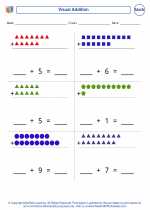 Mathematics - Second Grade - Worksheet: Visual Addition