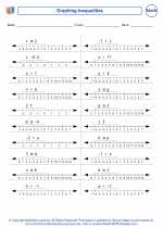 Mathematics - Fourth Grade - Worksheet: Graphing Inequalities