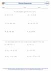 Mathematics - Eighth Grade - Sequences - Worksheet: General Sequences
