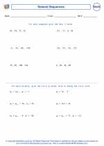Mathematics - Eighth Grade - Worksheet: General Sequences