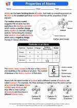 properties of atoms 8th grade science worksheets and answer key study guides and vocabulary sets