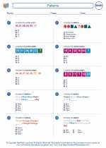 Mathematics - Fifth Grade - Worksheet: Patterns