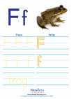 English Language Arts - First Grade - Activity Lesson: Letter F